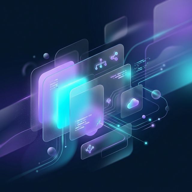 Abstract 3D SaaS growth visualization showing organic scaling shapes